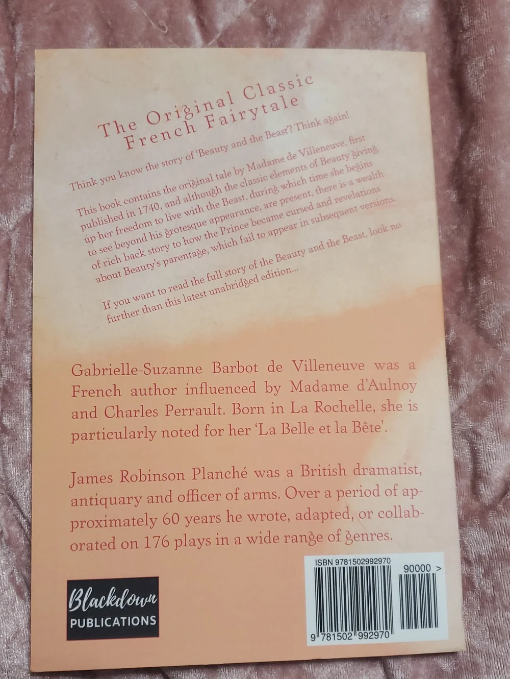 Madame de Villeneuve’s The Story of the Beauty and the Beast Paperback Novel